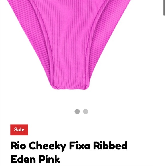 Rio Cheeky Fixa Ribbed Bikini Bottoms - Picture 2 of 10